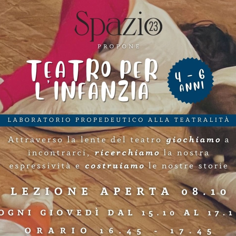 Corso propedeutico al teatro per bambini